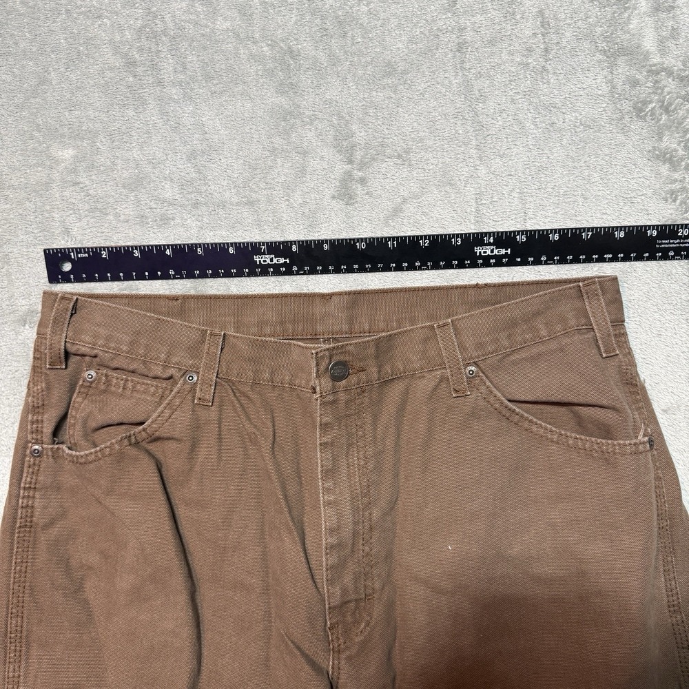 Dickies 1939RTB Canvas Carpenter Pants Mens 36x32 Timber Brown Loose Fit Utility - Picture 6 of 7
